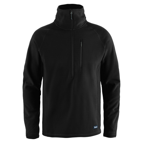 KVALØYA HALF ZIP M Herren - Fleecepullover-BLACK