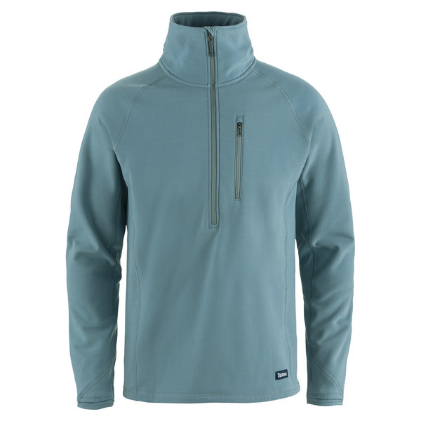 KVALØYA HALF ZIP M Herren - Fleecepullover-SLATE BLUE