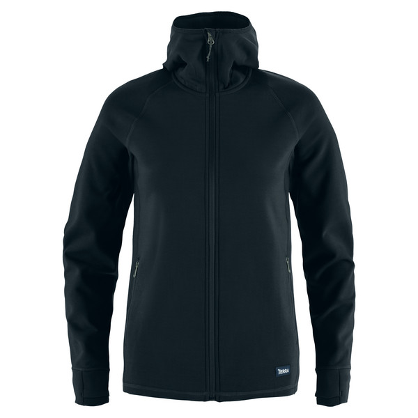 KVALØYA HOOD W Damen - Fleecejacke-MOONLESS NAVY