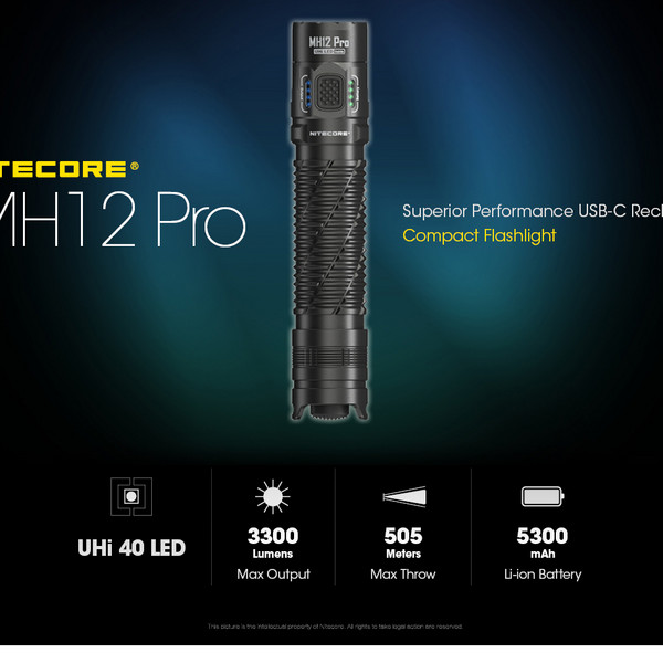 Nitecore MH12 PRO - Taschenlampe Ansicht 4