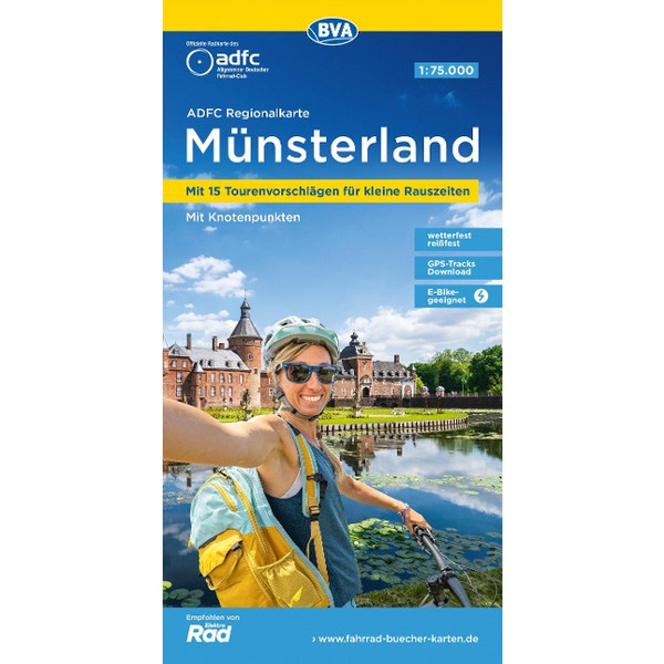 ADFC-REGIONALKARTE MÜNSTERLAND, 1:75.000 - Fahrradkarte Ansicht 1