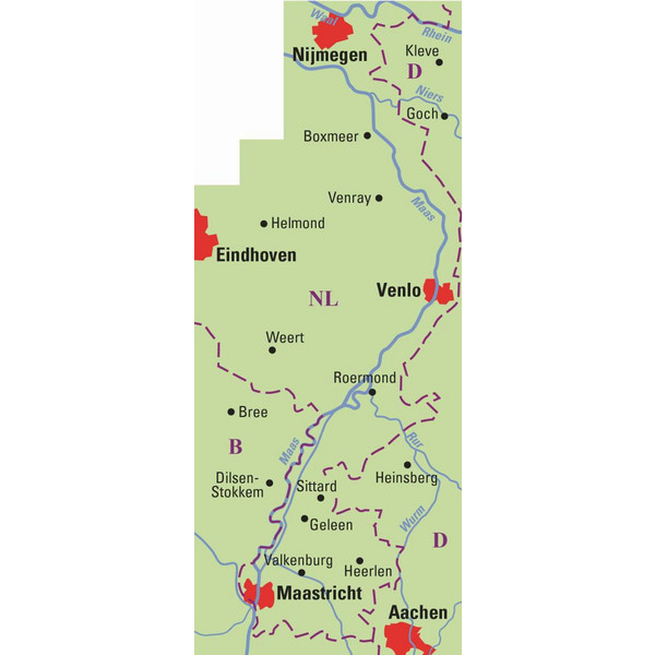 ADFC-REGIONALKARTE LIMBURG, 1:75.000 - Fahrradkarte Ansicht 2