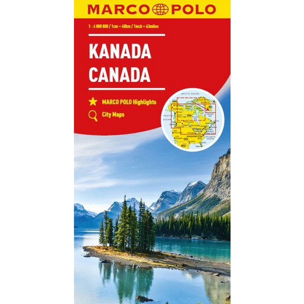 MARCO POLO KONTINENTALKARTE KANADA 1:4 MIO. - Straßenkarte Ansicht 1