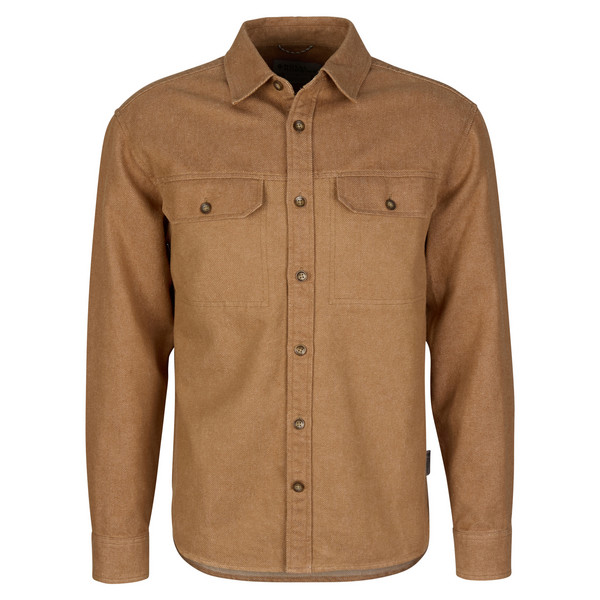 CLOUDS REST HEMP L/S Herren - Outdoor Hemd-PECAN HTR