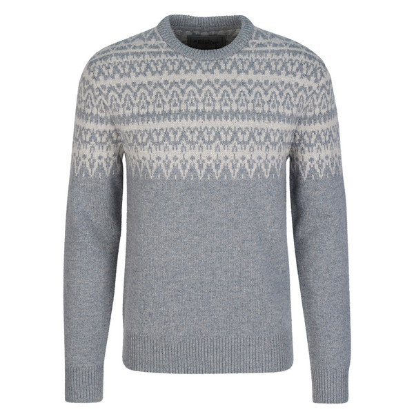 ARCH ROCK CREW L/S Herren - Wollpullover-LT PEWTER HTR LASSEN PT