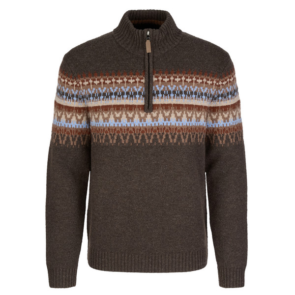ARCH ROCK 1/4 ZIP Herren - Wollpullover-TURKISH COFFEE HTR KIRKWOOD PT