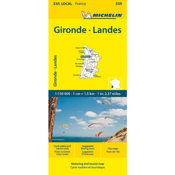MICHELIN GIRONDE - LANDES - Straßenkarte