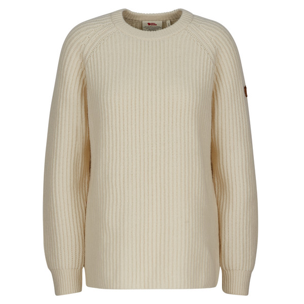 ÖVIK RIB SWEATER W Damen - Wollpullover-CHALK WHITE