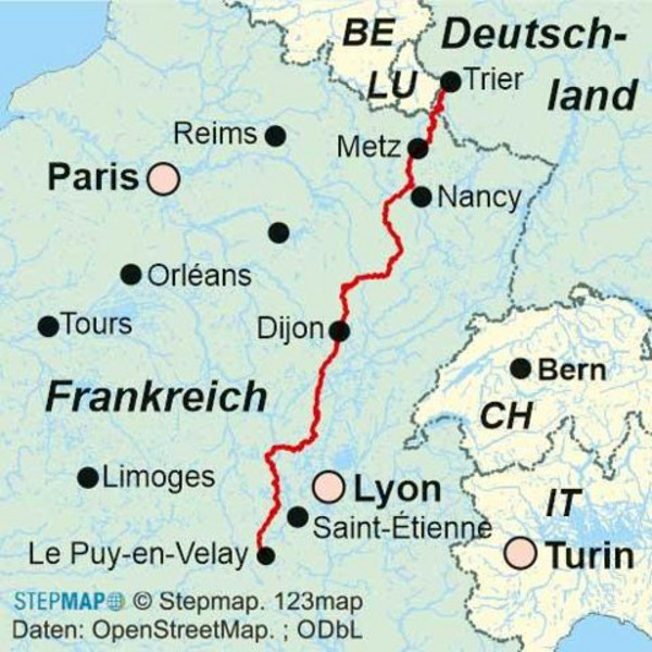 JAKOBSWEG TRIER - LE PUY-EN-VELAY - Wanderführer Ansicht 2