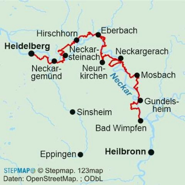 NECKARSTEIG - Wanderführer Ansicht 2