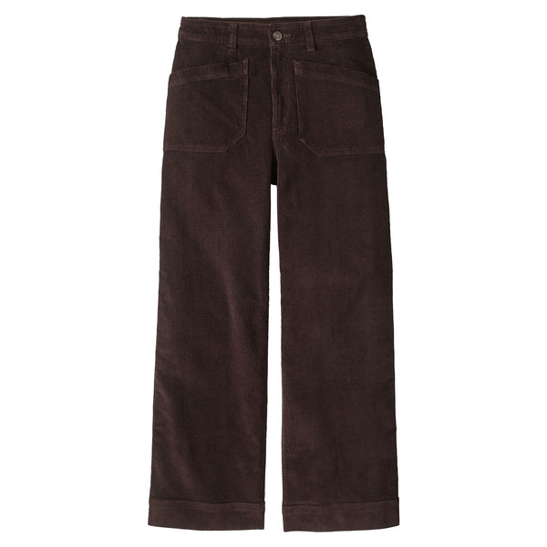 W'S WIDE LEG CORD PANTS Damen - Freizeithose-DEN BROWN