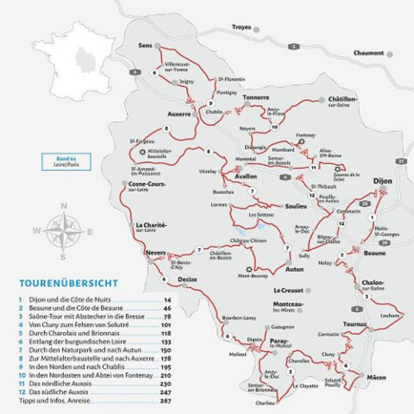 ENTDECKERTOUREN MIT DEM WOHNMOBIL BURGUND - Reiseführer Ansicht 2