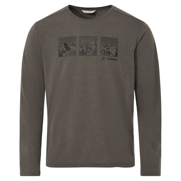 ROSEMOOR LS T-SHIRT III Herren - Langarmshirt-DEER BROWN