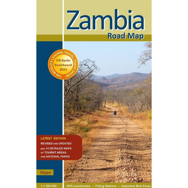 ZAMBIA ROAD MAP - Straßenkarte Ansicht 1