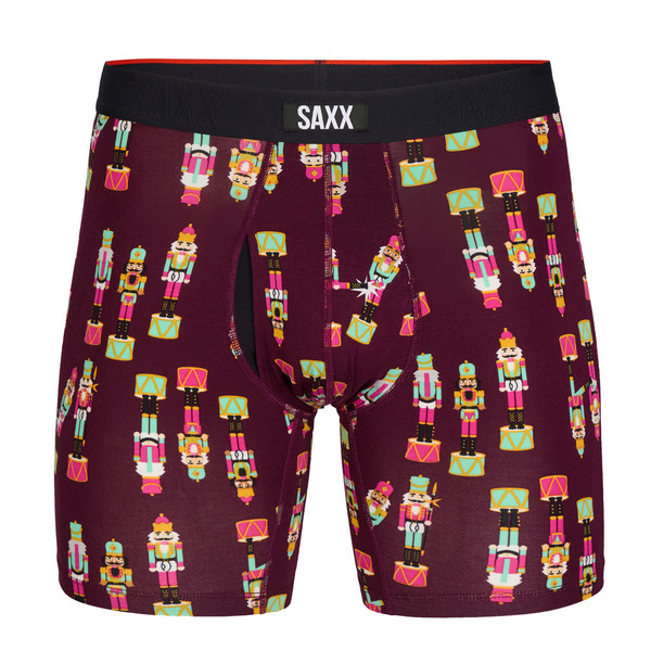 VIBE XTRA SOFT COMFORT BOXER BRIEF FLY Herren - Funktionsunterwäsche-NUTCRACKER 25-MAROON