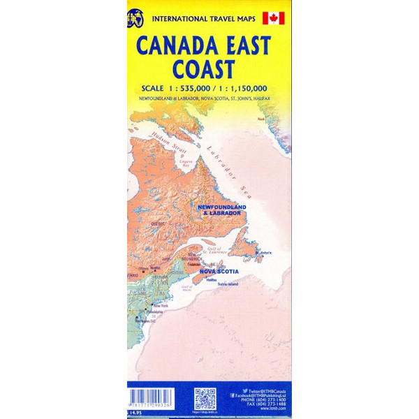 CANADA EAST COAST - Straßenkarte Ansicht 1