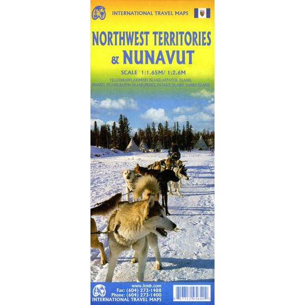 NUNAVUT & NW TERRITORIES - Straßenkarte Ansicht 1