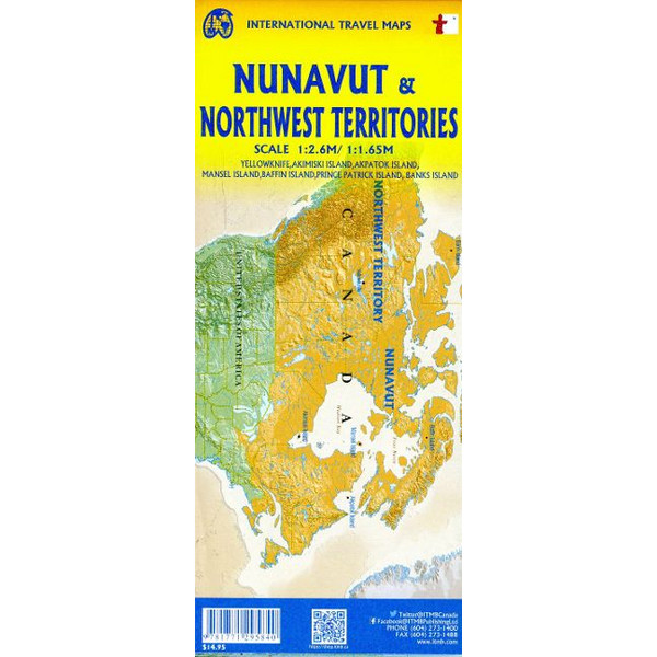 NUNAVUT & NW TERRITORIES - Straßenkarte Ansicht 2