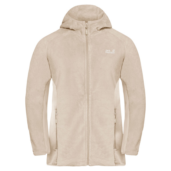ROTWAND HOODED FZ W Damen - Fleecejacke-OYSTER