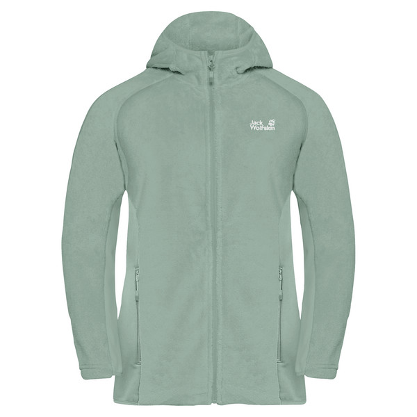 ROTWAND HOODED FZ W Damen - Fleecejacke-GREEN ZINNIA