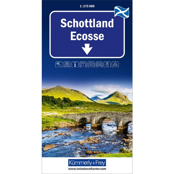 SCHOTTLAND, REGIONALSTRASSENKARTE 1:275 000