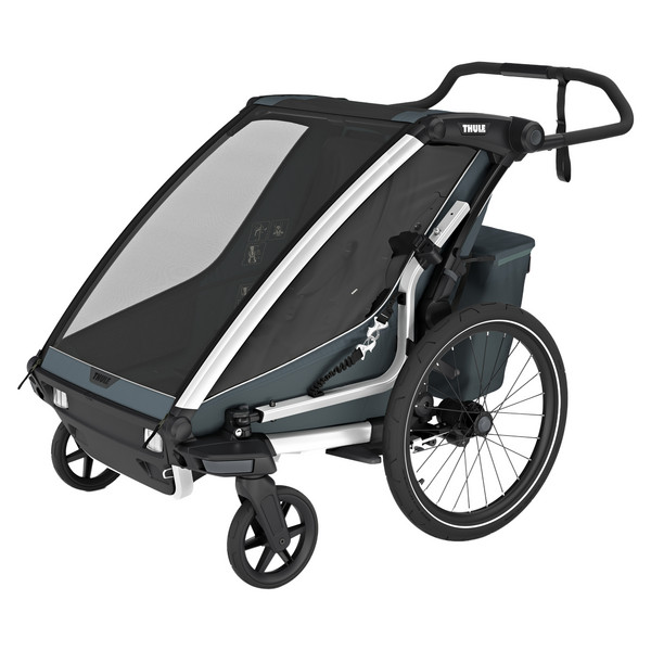 CHARIOT CROSS DOUBLE DARK SLATE - Fahrradanhänger