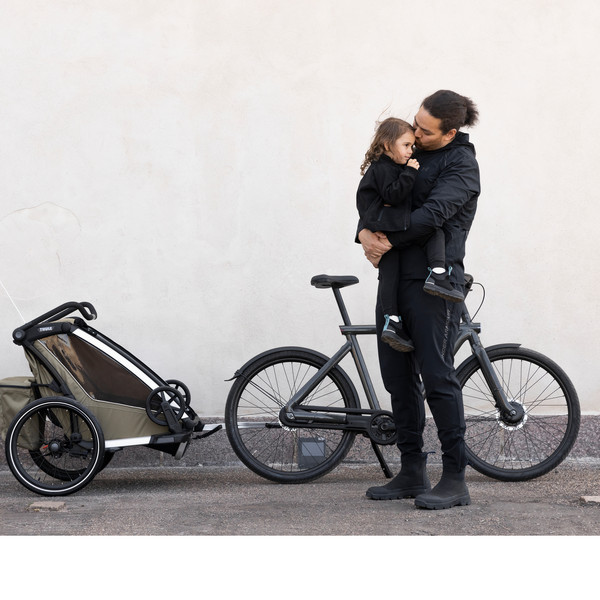 Thule CHARIOT CROSS DOUBLE FADED KHAKI - Fahrradanhänger Ansicht 9
