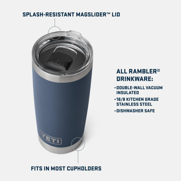Yeti Coolers RAMBLER 20 OZ STK MS - Thermobecher Ansicht 6