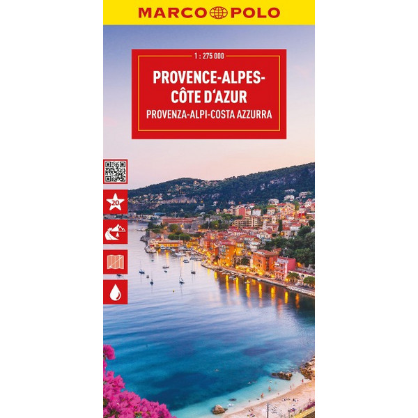 MARCO POLO REISEKARTE PROVENCE-ALPES-CÔTE D'AZUR 1:275.000 - Straßenkarte