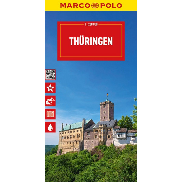 MARCO POLO REISEKARTE DEUTSCHLAND 07 THÜRINGEN 1:200.000 - Straßenkarte Ansicht 1