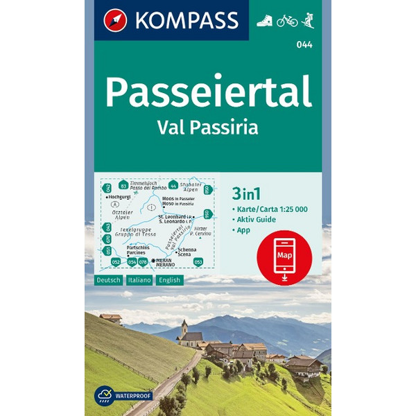 KOMPASS WANDERKARTE 044 PASSEIERTAL / VAL PASSIRIA 1:25.000 Ansicht 1