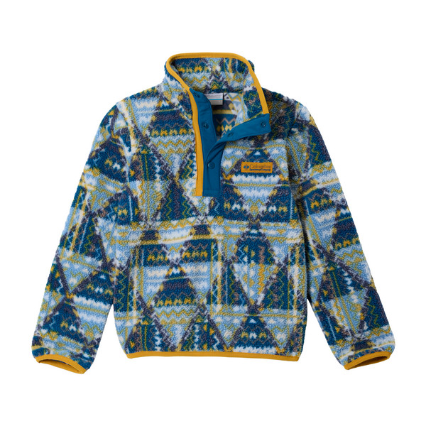 HELVETIA II PRINTED HALF SNAP FLEECE Kinder - Fleecepullover-PHOENIX BLUE GEOMIX