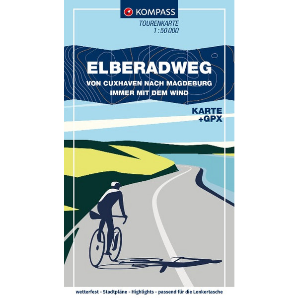 KOMPASS FAHRRAD-TOURENKARTE FAHRRAD-TOURENKARTE - ELBERADWEG Ansicht 1