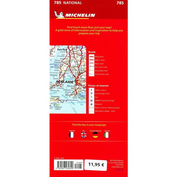 MICHELIN AUSTRALIA MAP 785 - Straßenkarte Ansicht 2