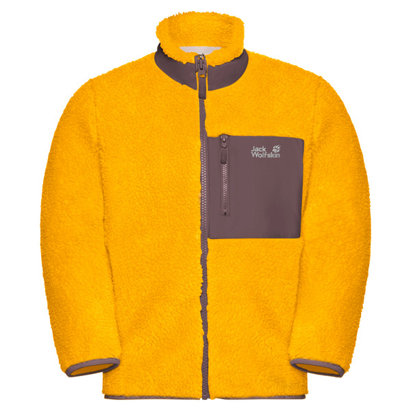 ICE CURL JACKET K Kinder - Fleecejacke-BURLY YELLOW JW
