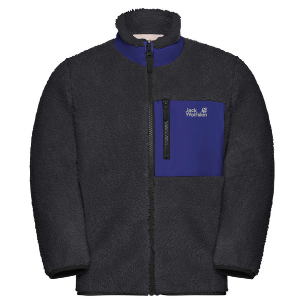 ICE CURL JACKET K Kinder - Fleecejacke-PHANTOM / GLOW INK