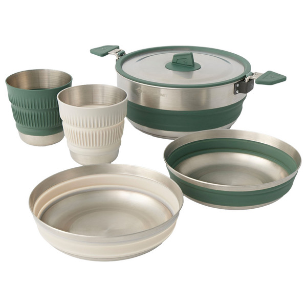 to Summit DETOUR STAINLESS STEEL ONE POT COOK SET W/ 3L POT - [2P] [5 - Campinggeschirr