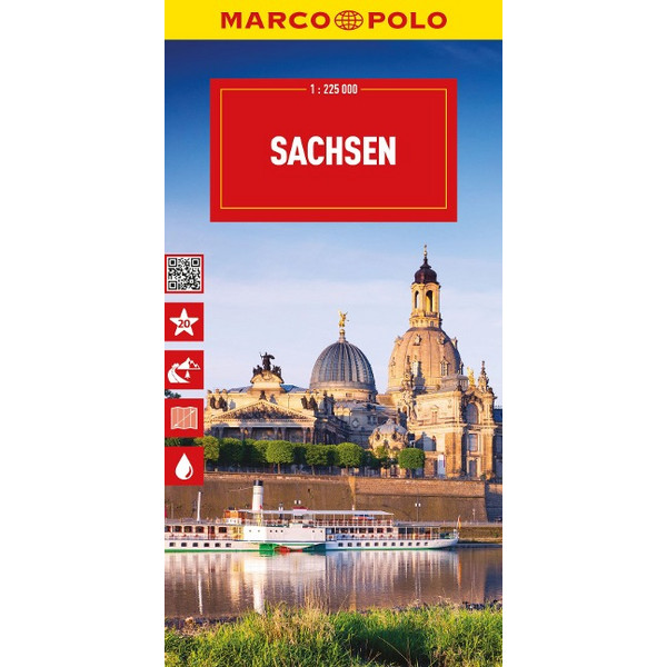 MARCO POLO REISEKARTE DEUTSCHLAND 09 SACHSEN 1:225.000 - Straßenkarte Ansicht 1