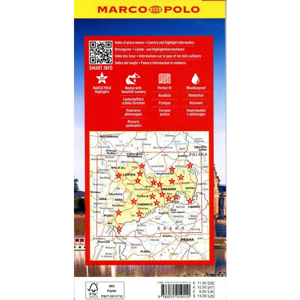 MARCO POLO REISEKARTE DEUTSCHLAND 09 SACHSEN 1:225.000 - Straßenkarte Ansicht 2