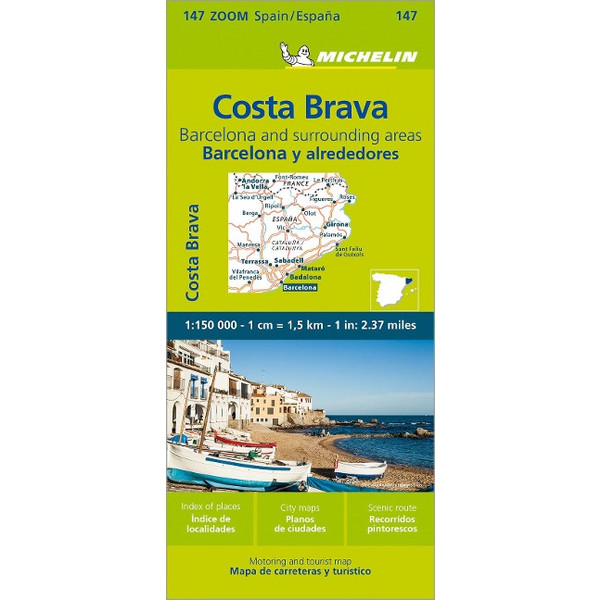 MICHELIN COSTA BRAVA, BARCELONA UND UMGEBUNG - Straßenkarte