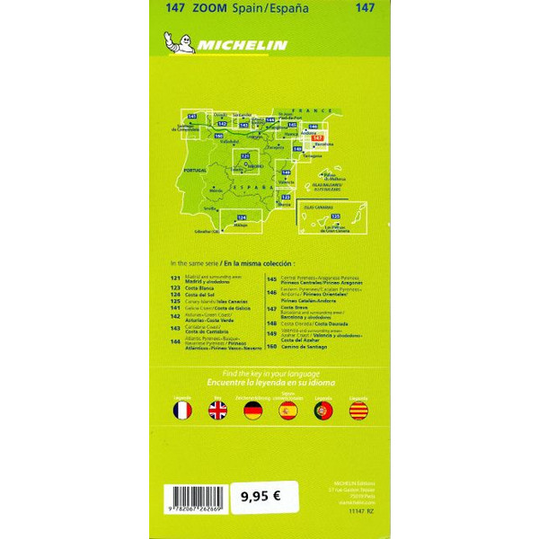 MICHELIN COSTA BRAVA, BARCELONA UND UMGEBUNG - Straßenkarte Ansicht 2