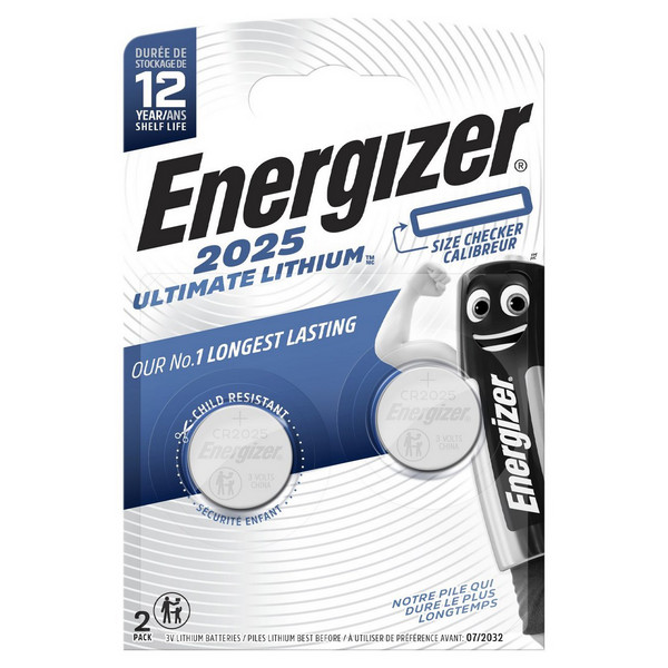 ULTIMATE LITHIUM 3V CR2025 KNOPFZELLEN - Batterien