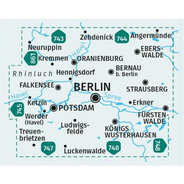 KOMPASS WANDERKARTEN-SET 700 BERLIN UND UMGEBUNG (4 KARTEN) Ansicht 2