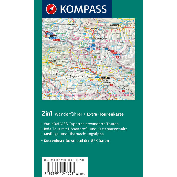 KOMPASS WANDERFÜHRER GEORGIEN, KAUKASUS, 50 TOUREN Ansicht 2