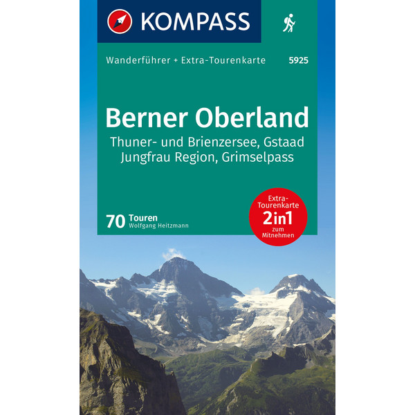 KOMPASS WANDERFÜHRER BERNER OBERLAND, 70 TOUREN