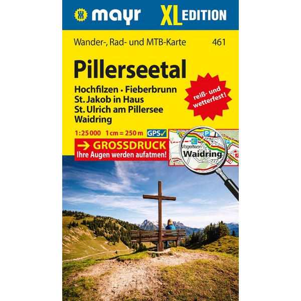 MAYR WANDERKARTE PILLERSEETAL XL 1:25.000