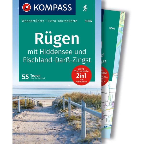 KOMPASS WANDERFÜHRER RÜGEN, MIT HIDDENSEE UND FISCHLAND-DARß