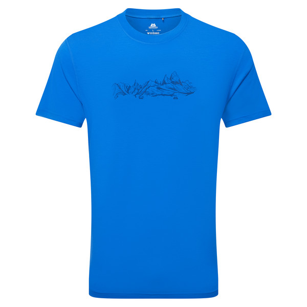 GROUNDUP SKYLINE MENS TEE Herren - Funktionsshirt-ATLANTIC BLUE
