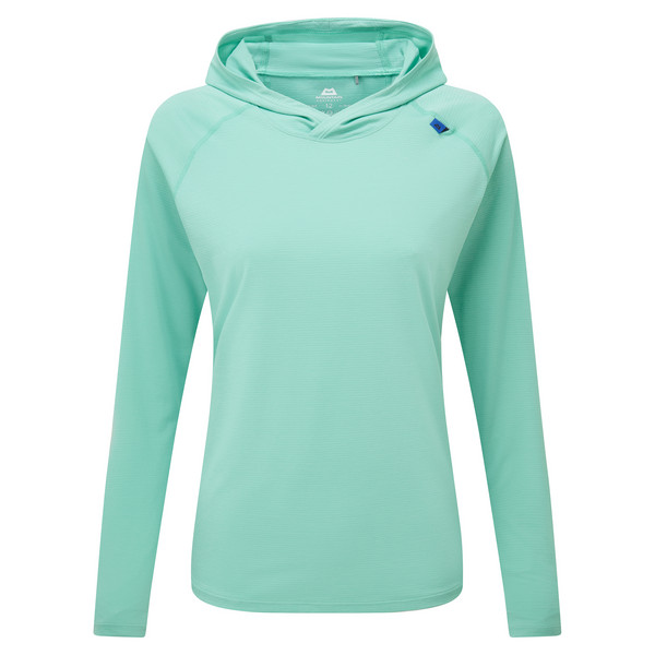 GLACE HOODED WMNS TOP Damen - Funktionsshirt-AQUA