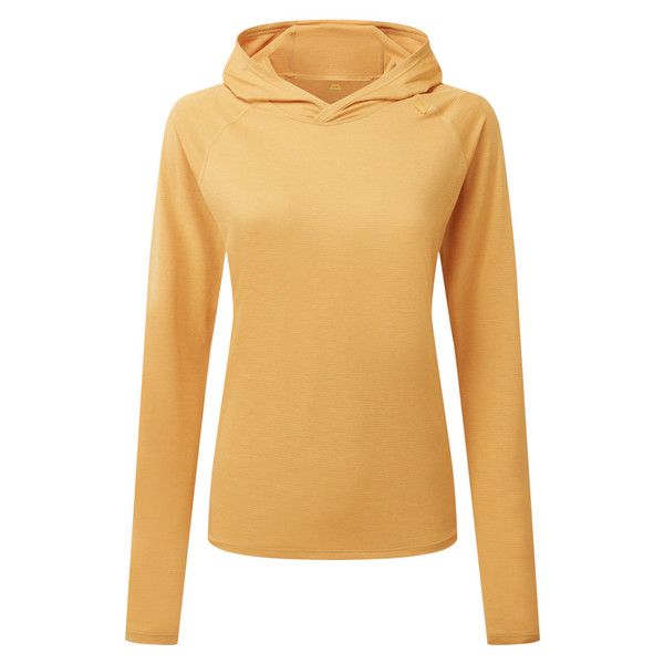 GLACE HOODED WMNS TOP Damen - Funktionsshirt-BUTTERSCOTCH